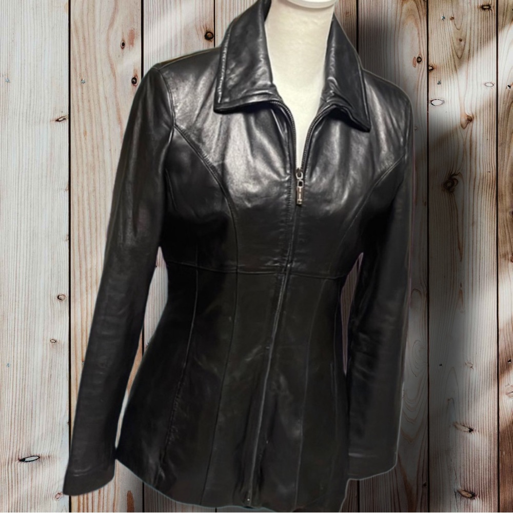 Leather Jacket Pelle Studio Size S EUC